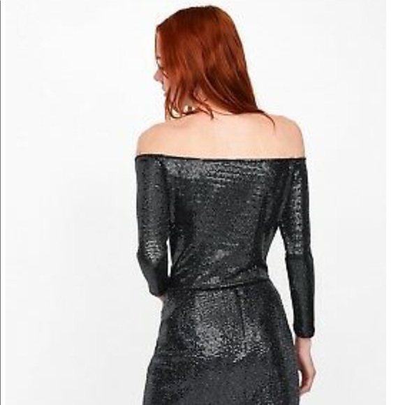 NWT Zara new woman shiny silver bodysuit size XS - Picture 3 of 6